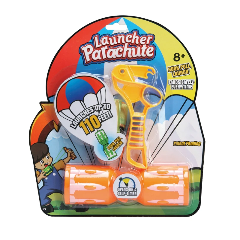 Interesting Shooting Timer Launcher Parachute Toy Outdoor Indoor For
