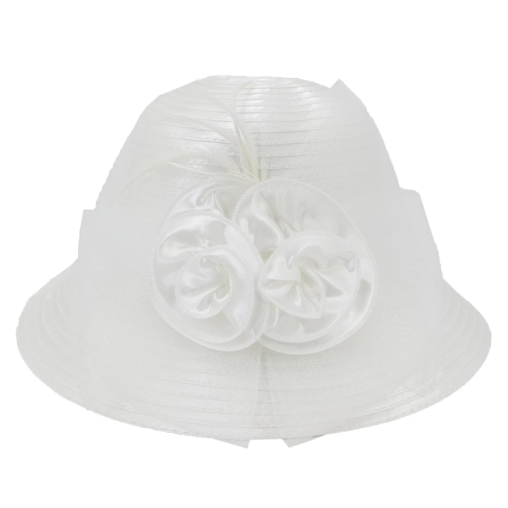 White Ladies Church Hats Wedding 