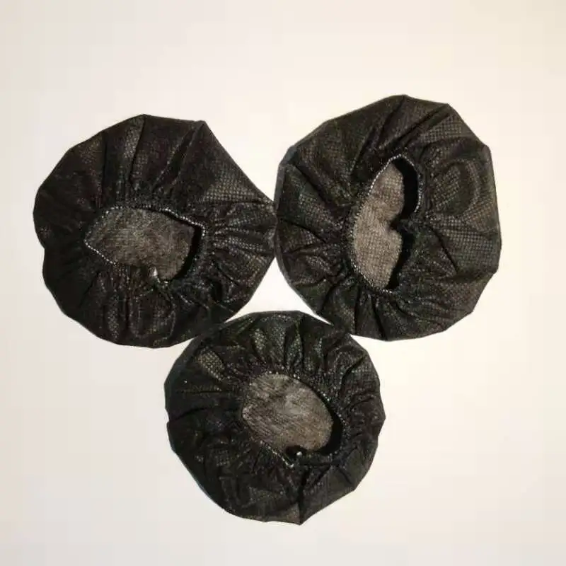 Disposable Black Microphone Headphone Cover manufacture