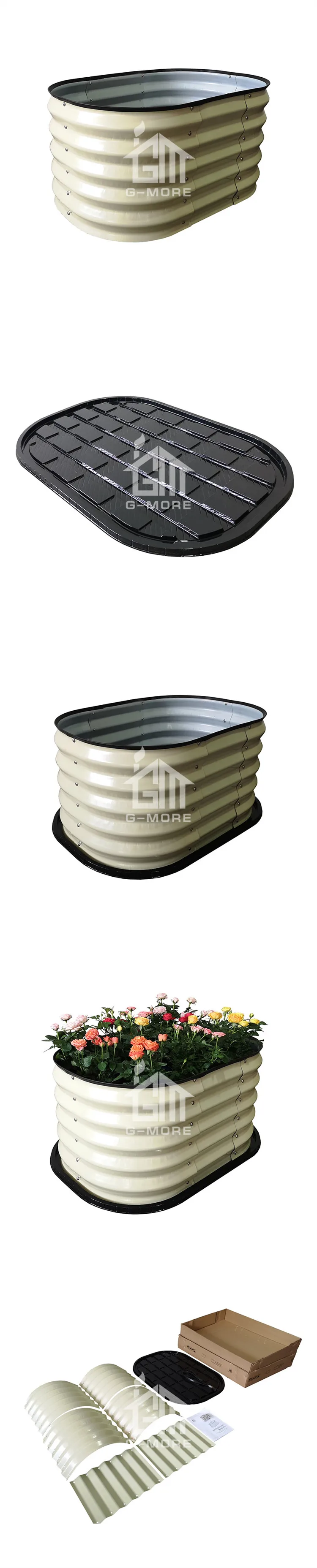 prefab raised garden beds on G More Metal Cedar Fast Assembly Raised Garden Bed With Base Kit For Vegetables Flowers View Planter Boxes G More Product Details From Guangzhou G More Hardware Plastics Co Ltd On Alibaba Com