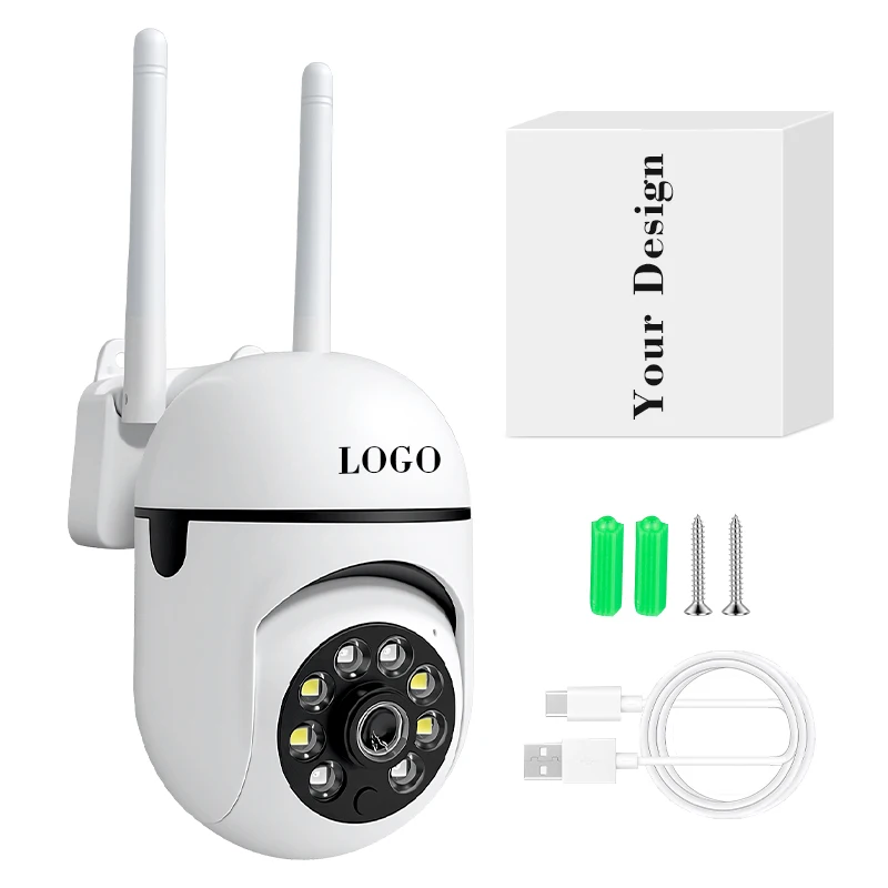 Close-up of 1080p mini WiFi camera showing MicroSD slot, privacy shutter, and magnetic base