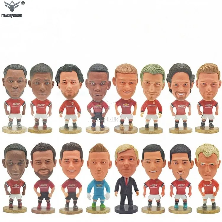 Custom Made 3inch Pvc Soccer Player Figure Lifelike Football Celebrity