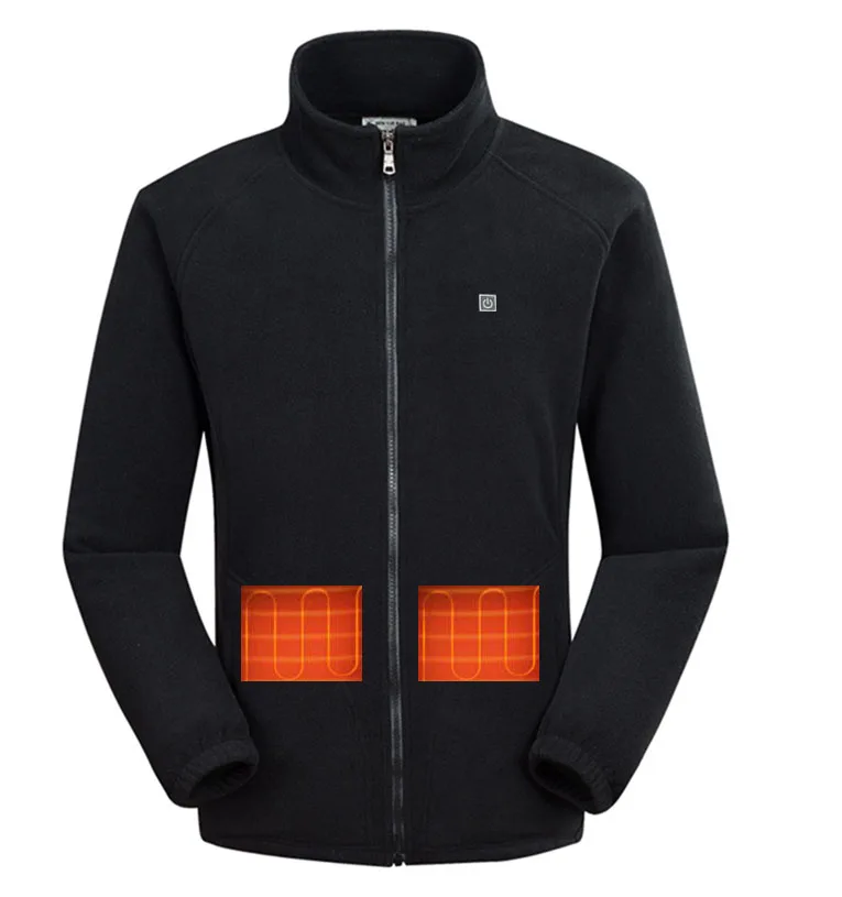 women and men soft rechargeable usb battery heated jacket for