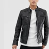 Best selling original real leather pocket biker jacket for men