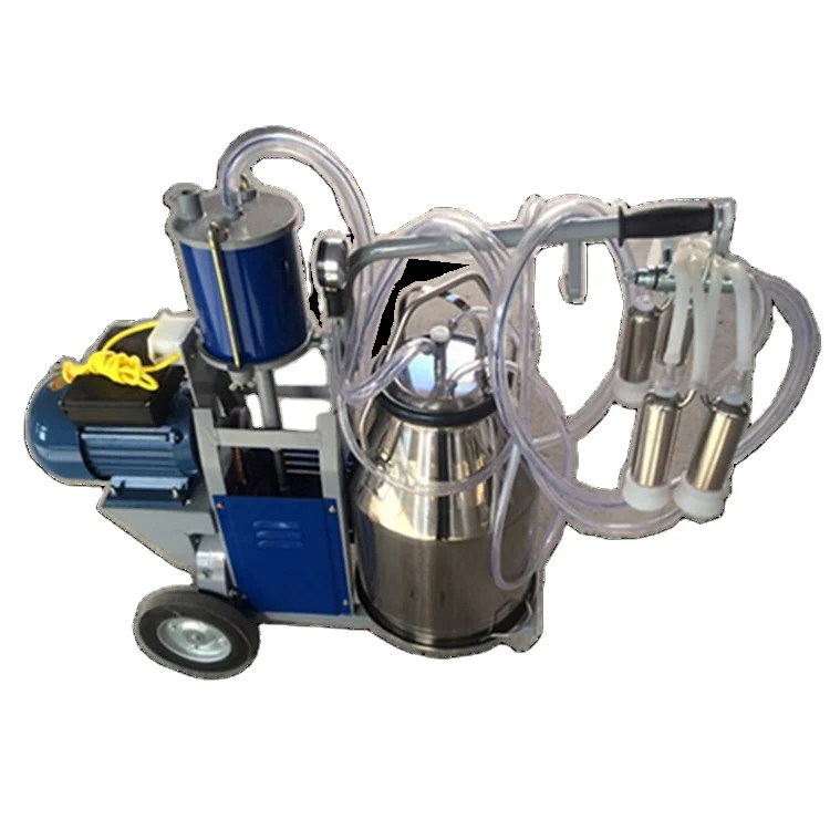 
Portable mobile piston single barrel one cow alpaca camel milking machineCan be used for milking cows, alpacas and camels 