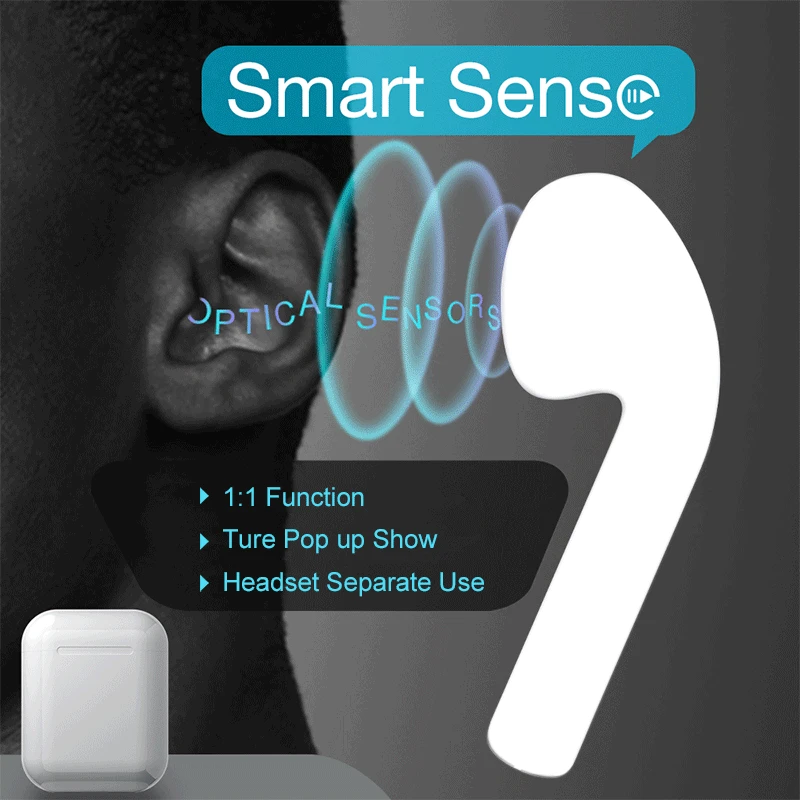 i100 TWS original LK-TE9 Earbuds Bluetooth Headset XY Wireless Earphone PK I30 I20 W1 Chip For iPhone Earphones - ANKUX.COM