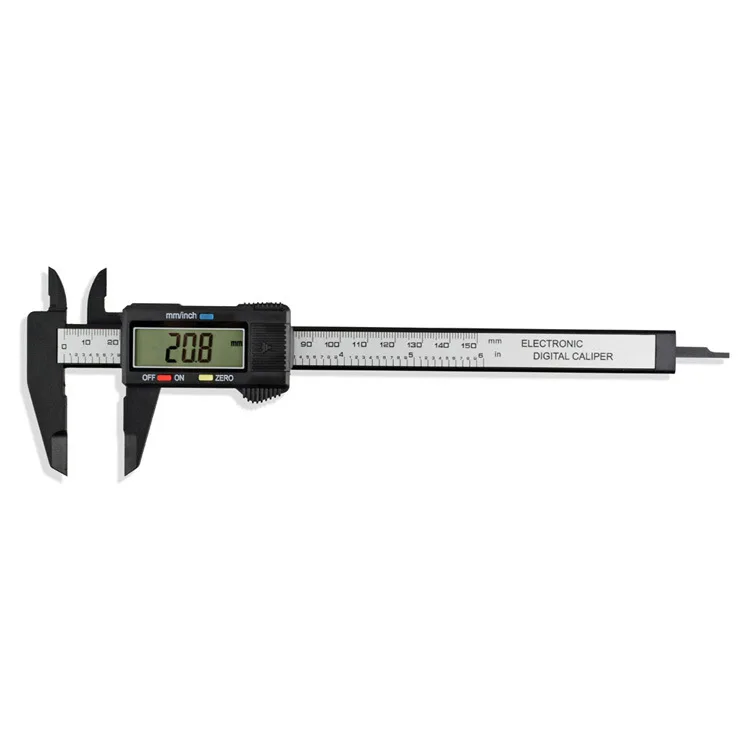 Size : 0-150mm Measuring Tool DS-Wang Caliper Plastic Carbon Fiber Electronic Digital Display Vernier Caliper 0-150mm Caliper Measurement Tool 