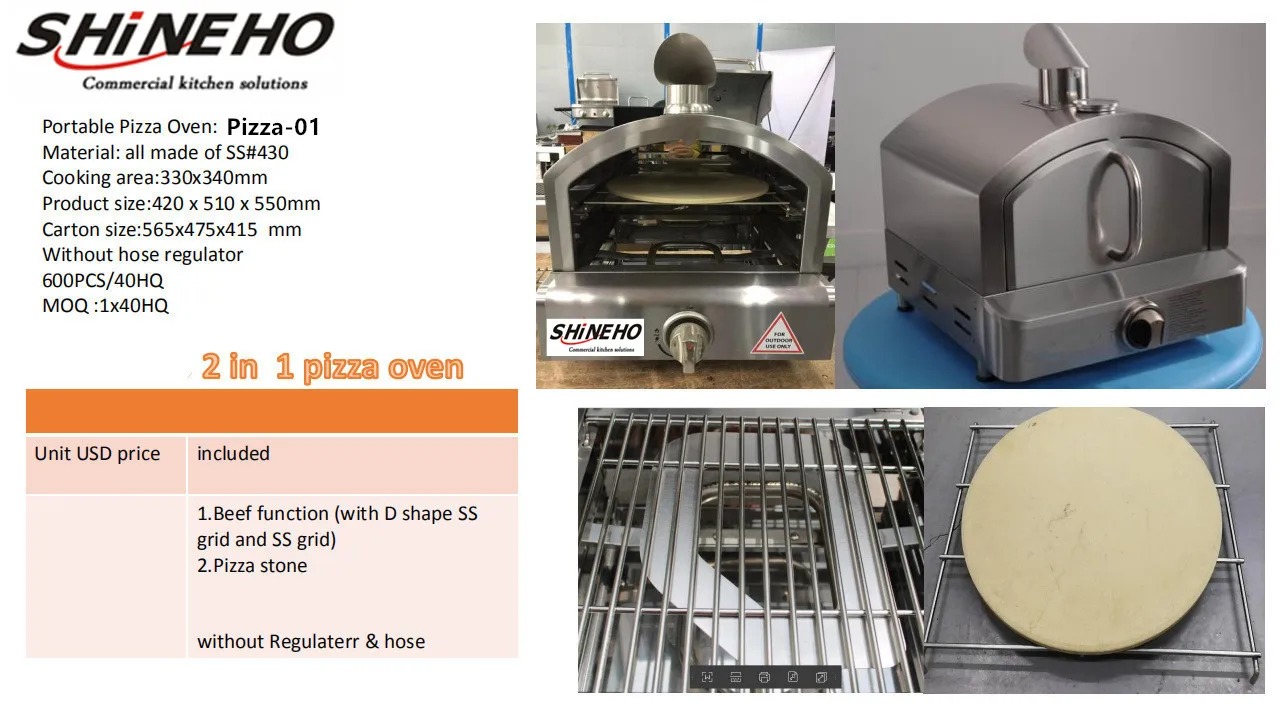 Table Top Bbq Pizza Grill Multifunction Outdoor Portable Gas Pizza Oven Buy Table Top Pizza