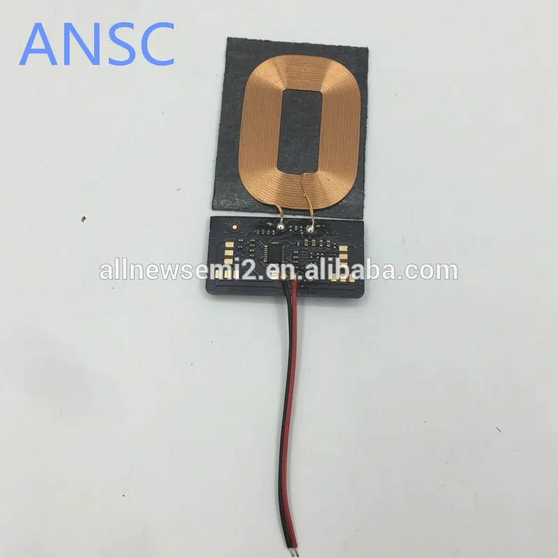 High-quality use TI chip fast  5V 1A 1000ma 5W  qi  wireless receiver module RX module wireless charging