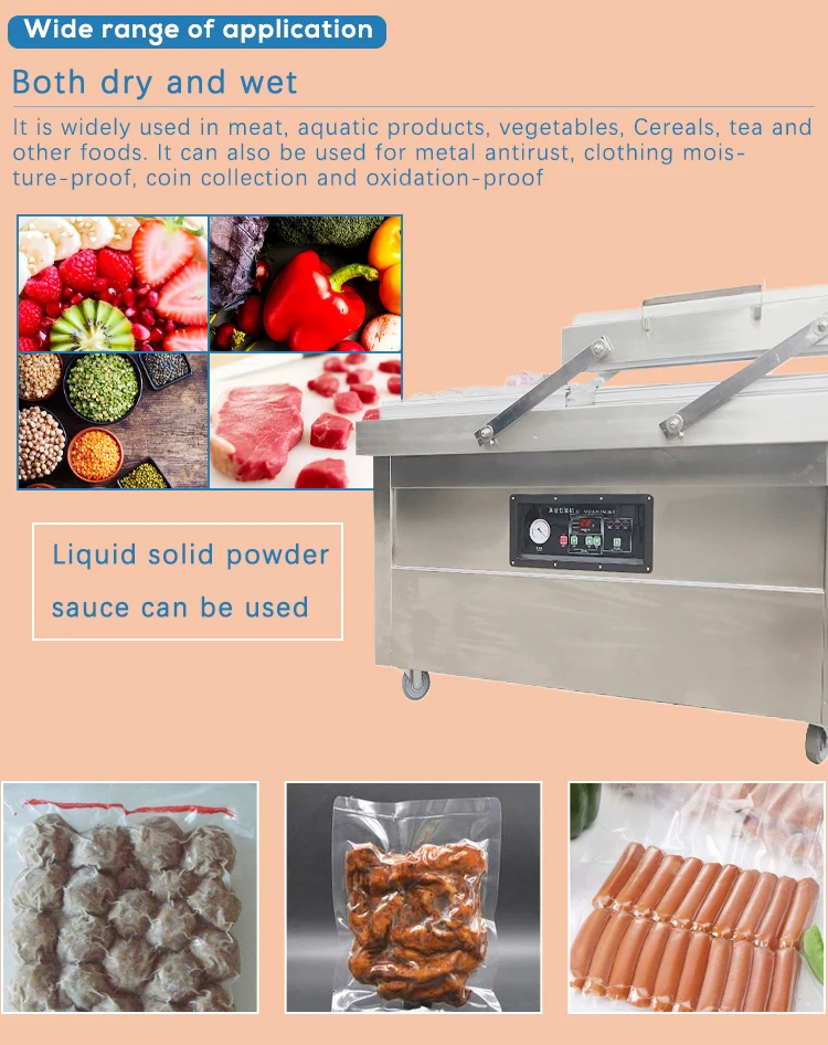 Double Chamber Vacuum Sealing Vegetable Dzq 400 500 600 Vacuum Packer ...