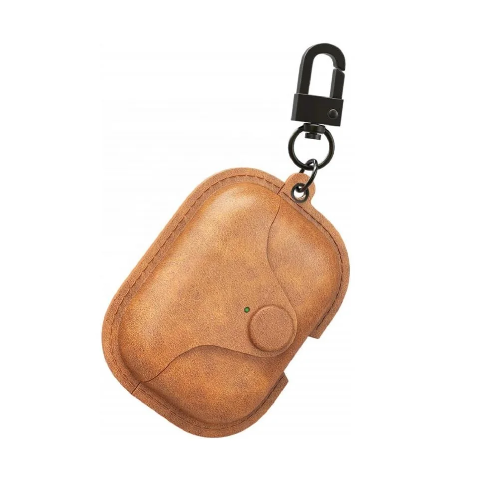 MoKo En Cuir PU Vintage Style Fermeture Housse De Protection avec Porte-cl&eacute;s pour Apple Airpods Pro - ANKUX Tech Co., Ltd
