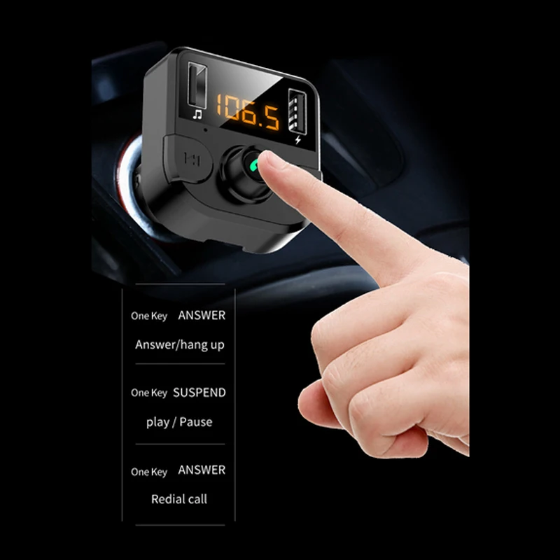 New bt36b car BT MP3 music player Car FM transmitter phone hands free