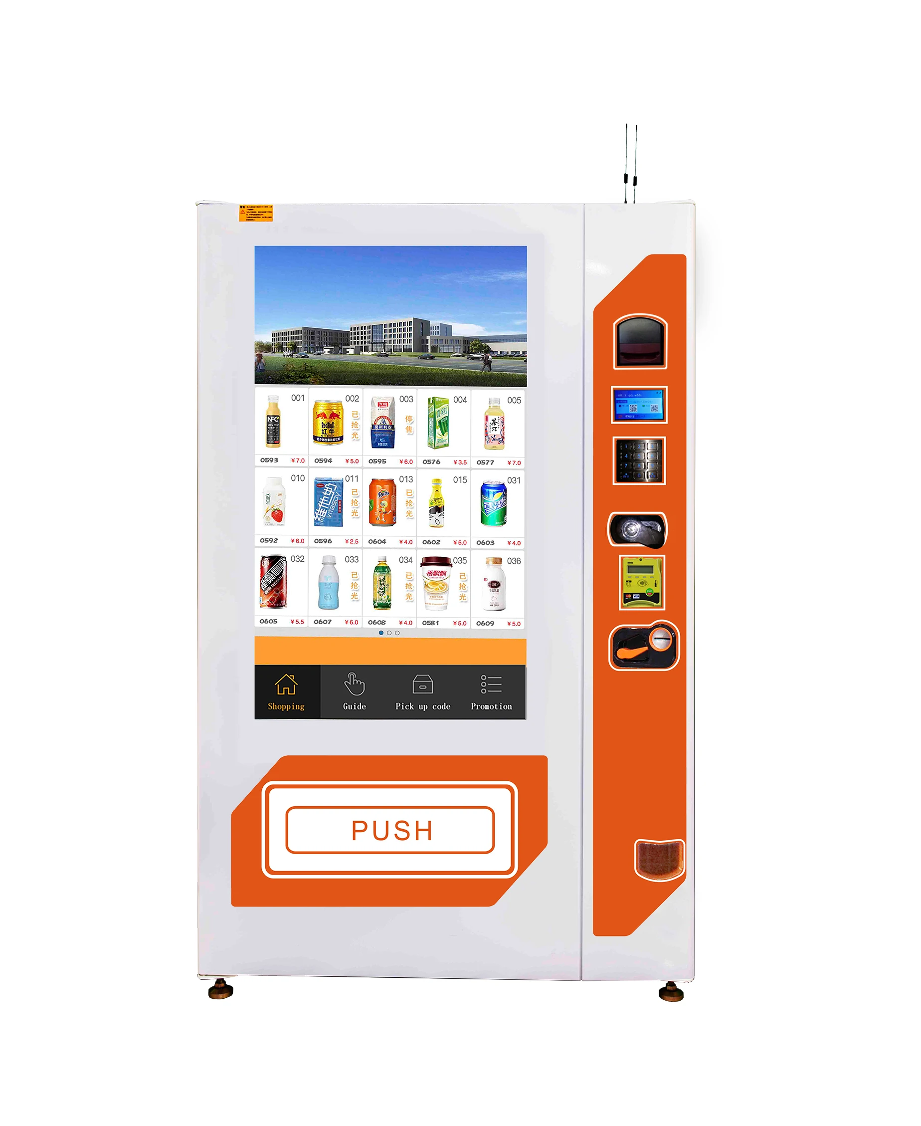 Soda Touch Screen Vending Machine With Lcd Advertising Screen Buy