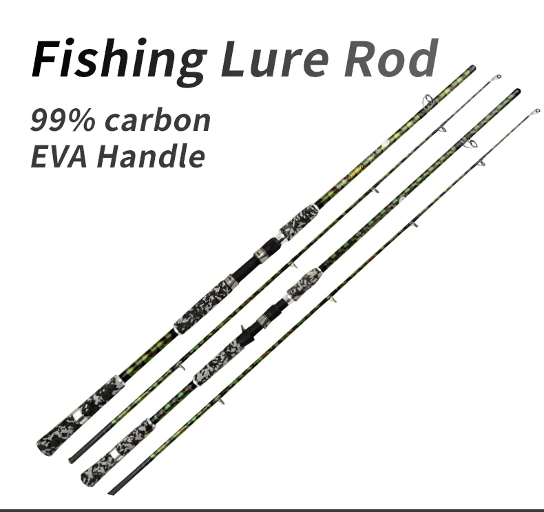 2.1m 2.3m 2.4m Xxh Super Hard Carbon Fishing Rod 99 Carbon Fishing