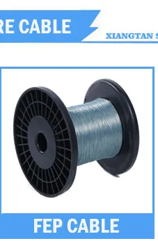 Silver Plated Copper PTFE Insulated Wire with 0.05-3mm2 Cross Section 600V Rated Voltage and -60℃~+250℃ Working Temperature
