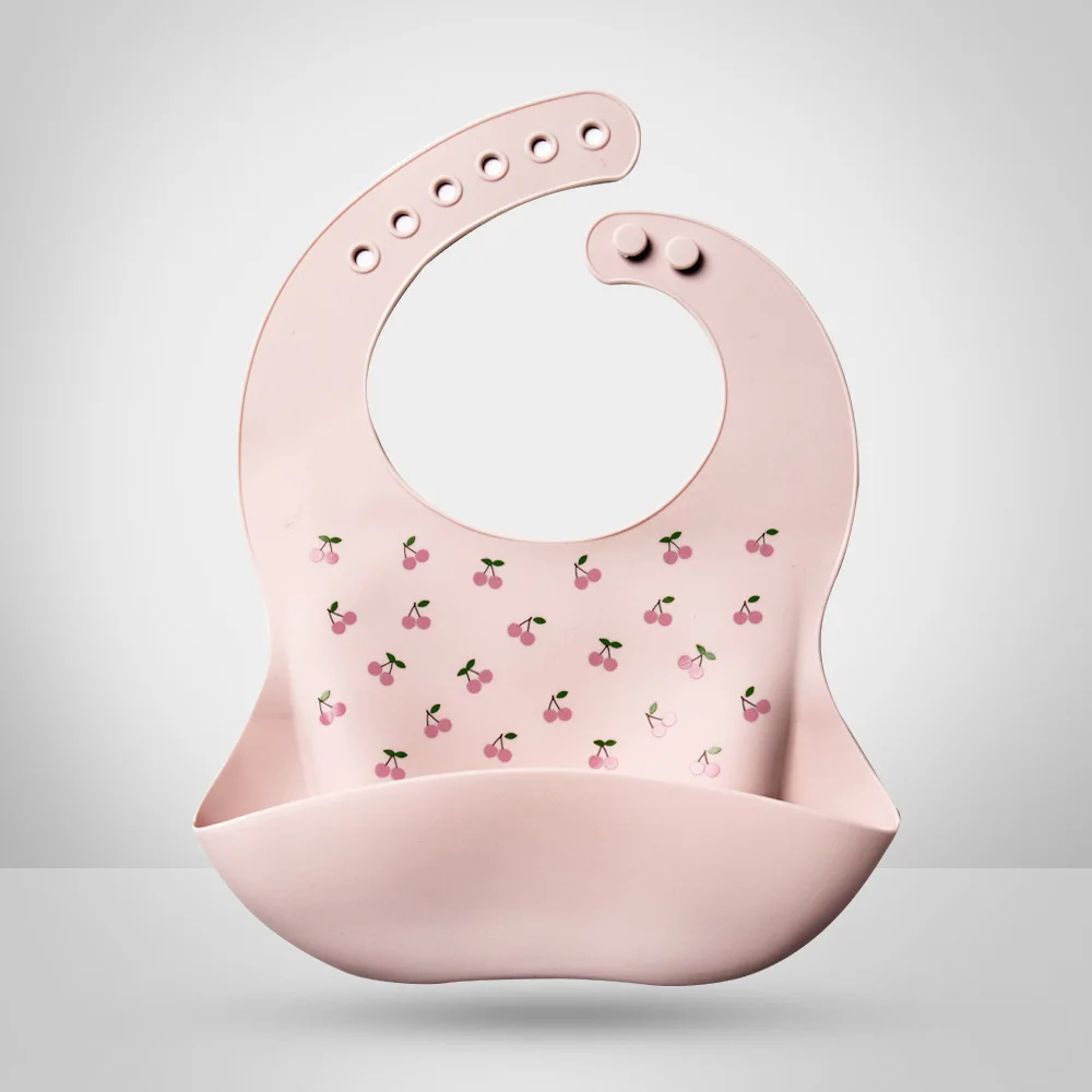 Baby Bibs Wholesale Customized Waterproof Bib Bpa Free Adjustable Easy Clean Baby Silicone Bib For Babies Toddlers manufacture