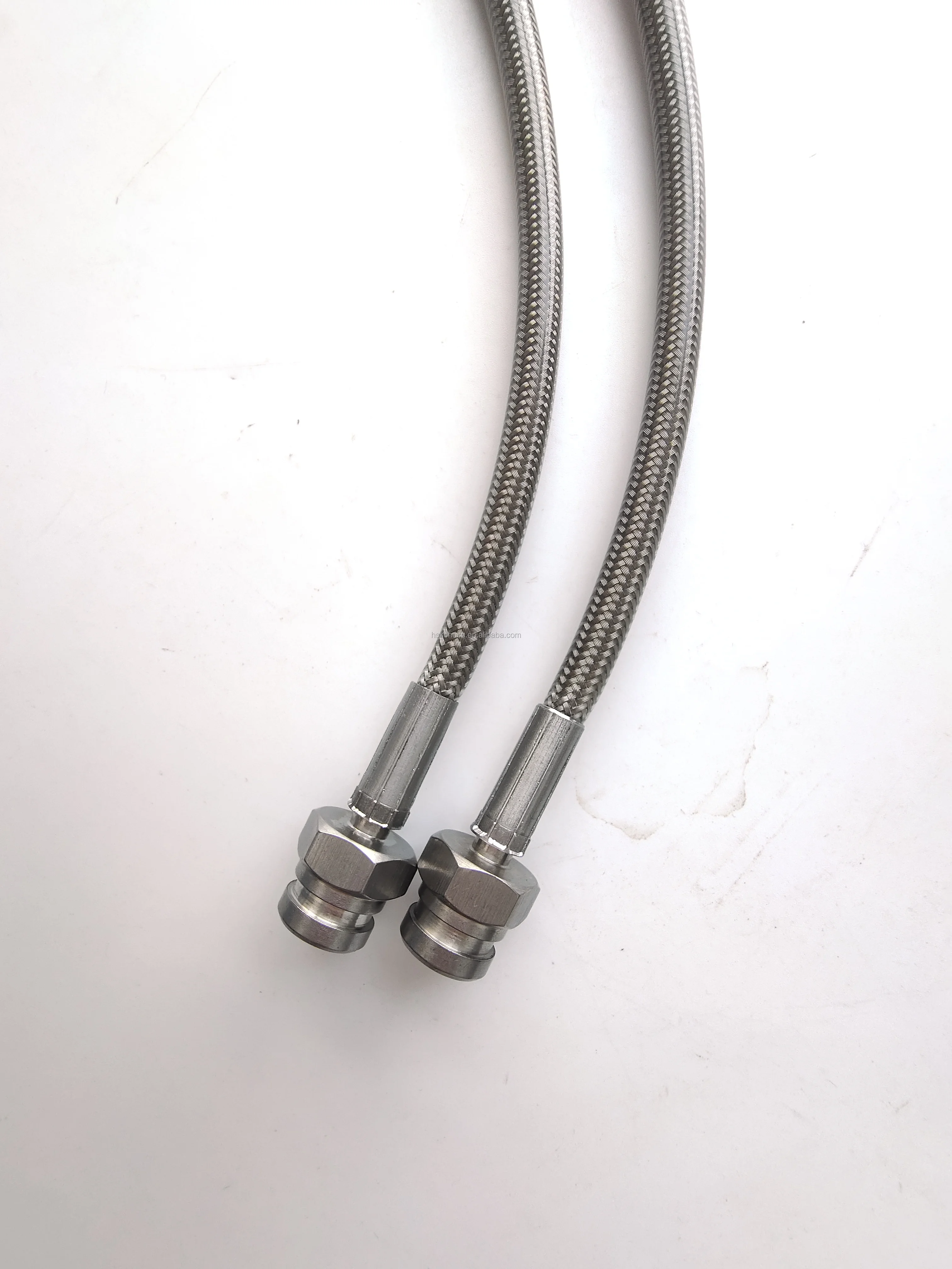 Stainless Steel Braided Brake Line 3AN AN3 Male To AN 3 Hose End Thread