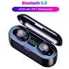 Headphones Wire F9 Earphone Bluetooth Handsfree Cell Phone Headsets Gaming TWS True Wireless Earbuds Earphones for Iphone