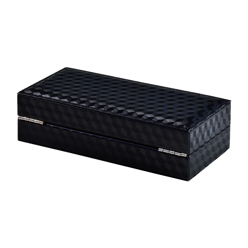 2019 High-end custom wooden leather jewelry storaging box with lock
