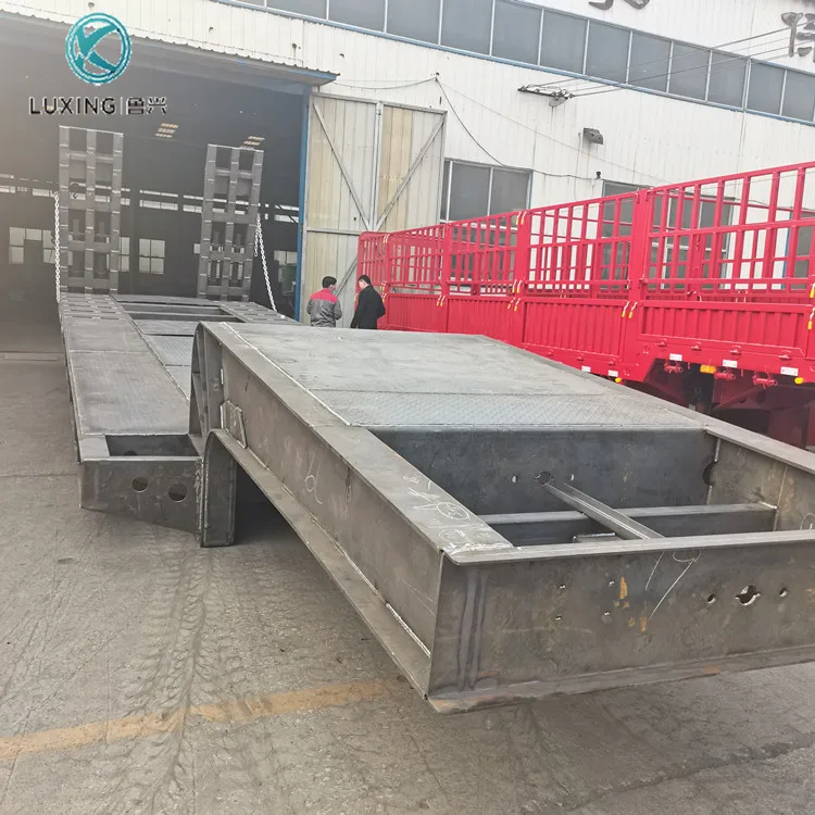 40ft Low Bed Trailer Dimensions 50 Ton 60ton Lowbed Lowboy Flatbed Semi