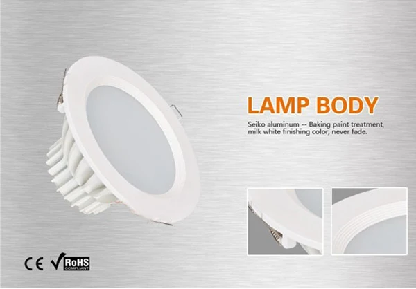 AC90~260V lamp in white china manufacturer 20W LED Downlights