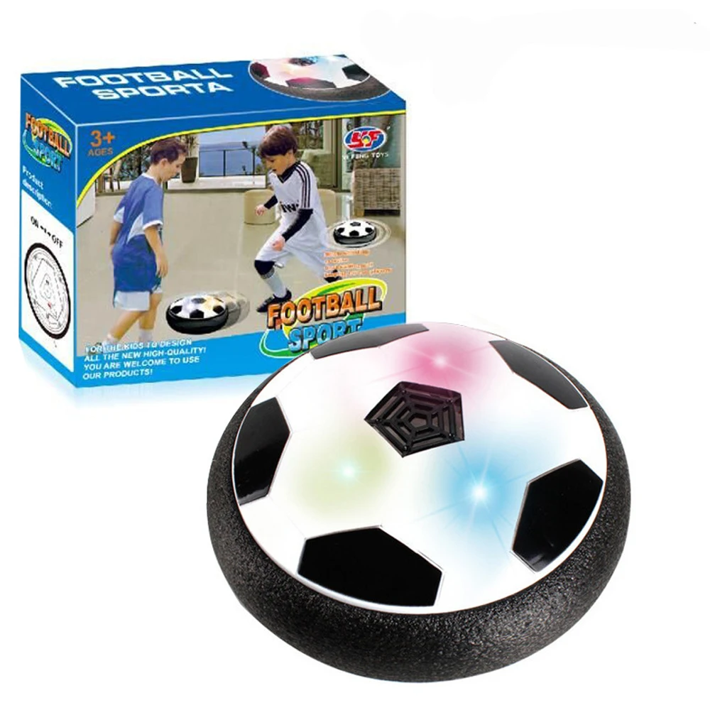 LED Light Football Flashing ball Toys Air Power Soccer Balls Disc Gliding Multi-surface Hovering Game Toy Kid Chidren Gift