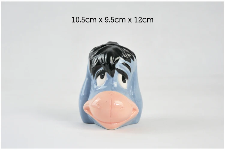 Striated Donkey Shaped Coin Bank Animal Money Box Custom Eeyore Piggy