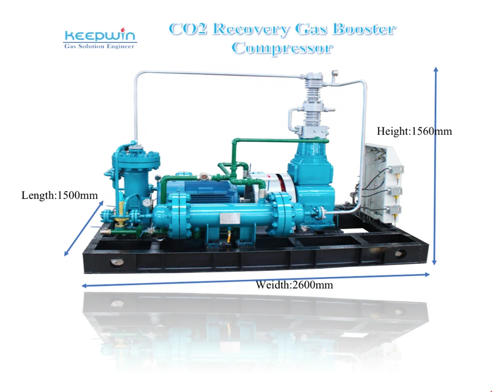 ZW-0.16/(6-60)-75 CO2 Recovery Gas Booster Compressor