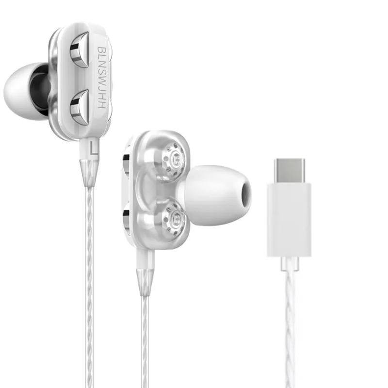 Patent Item Real Four Core Speakers In-ear Headset Music Earplugs Wired Earphones - ANKUX.COM
