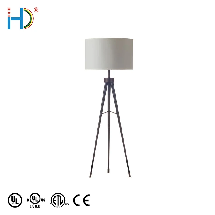 cream wooden floor lamp