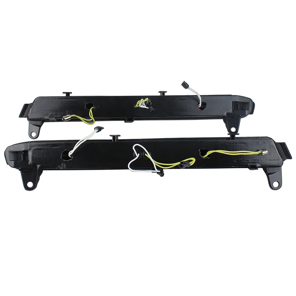 Led Daytime Running Light  Fit For Audi Q7 2006 - 2009 With White DRL Amber Turn Signal Light
