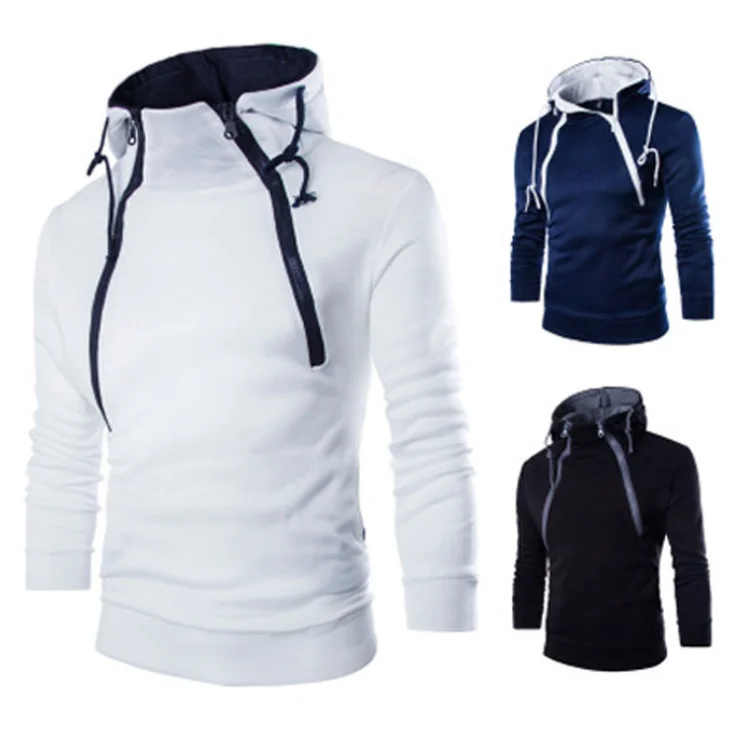 plain white zipper hoodie