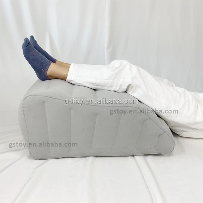 Inflatable Leg Elevation Rest Sleeping Wedge Pillow Buy Leg Massager