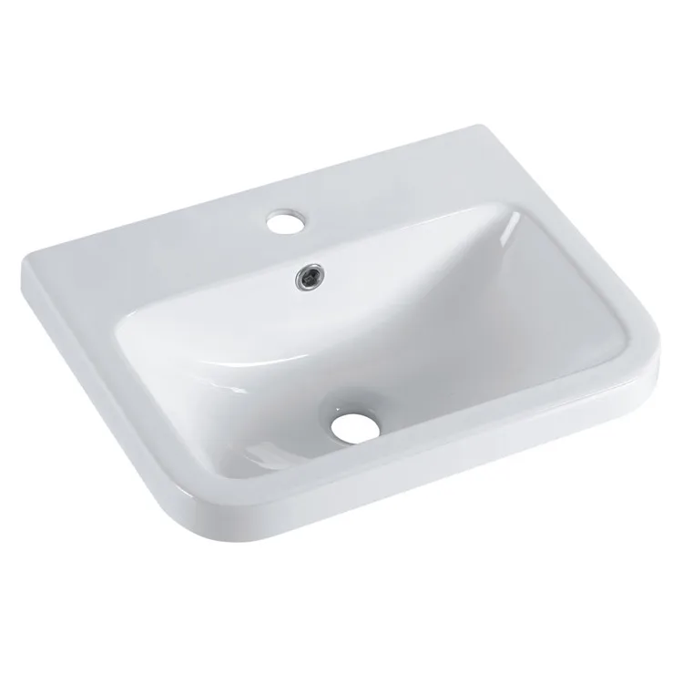 Top quality school mall hotel villa bathroom rectangular vanity wash hand counter top art basin