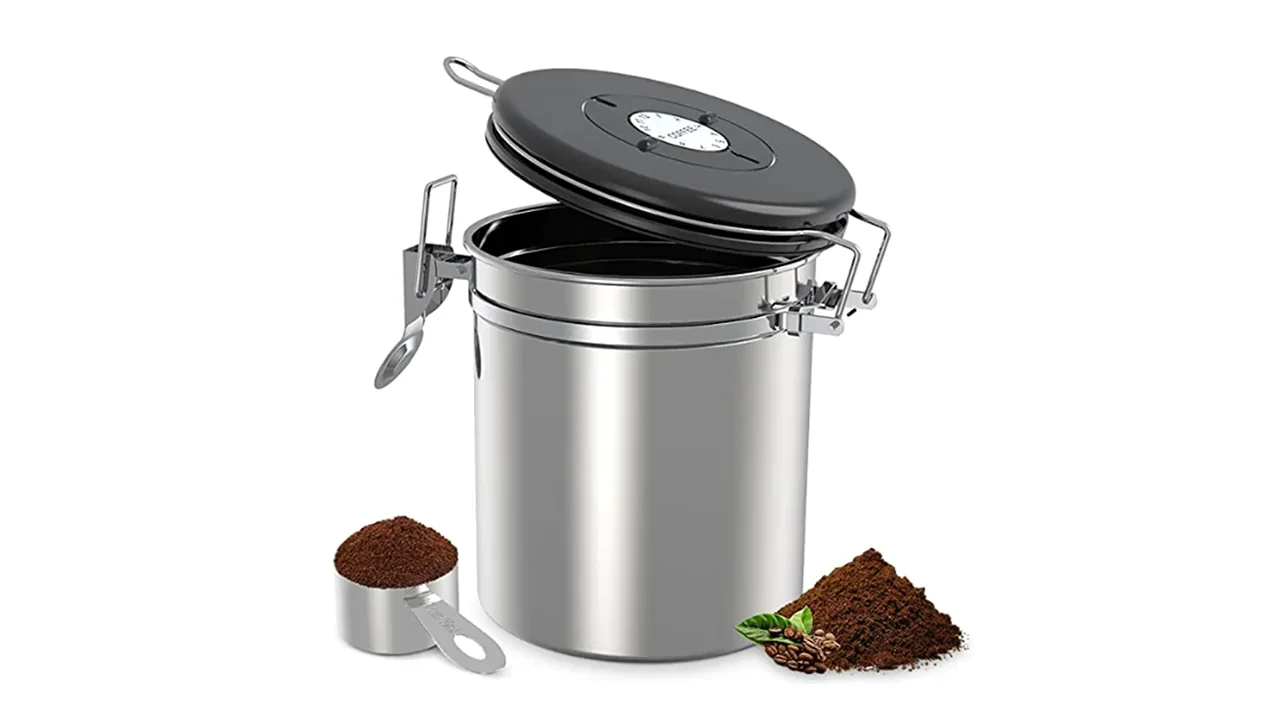 Factory Stainless Steel Coffee Bean Seal Canister Pot Coffee Container
