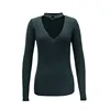 Metal Loop With Deep V Collar Tight Loose Neck Light Sweaters For Women
