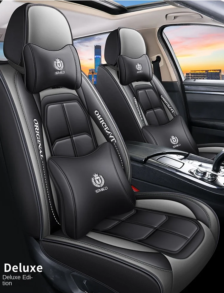 All-Car Five-Seat Leather Cover Fully Encircled Four Seasons Universal Wear-Resistant Dirt-Resistant Breathable Car Seat Cushion factory