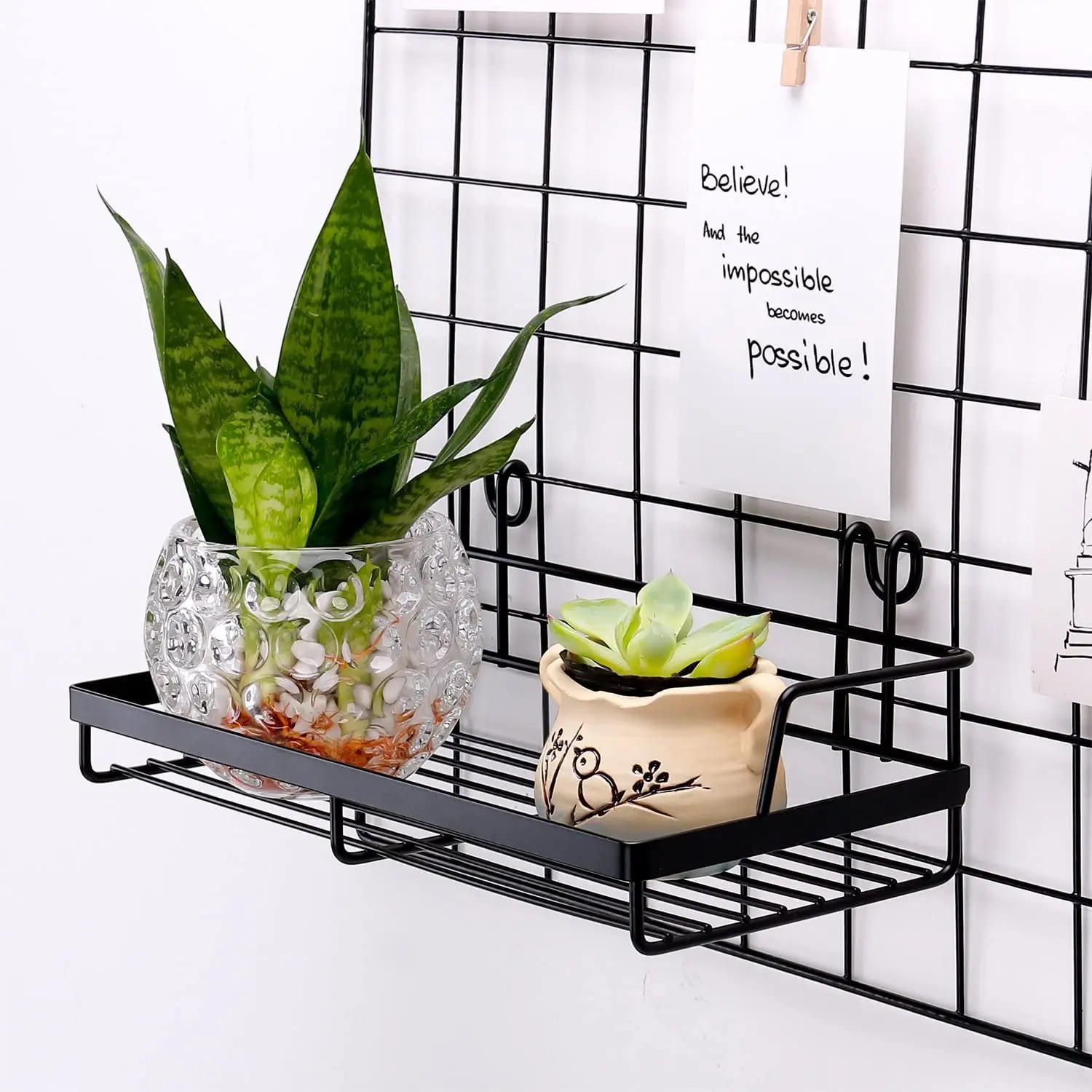 Hanging Basket For Wire Wall Grid Panel Multifunction Wall Storage Display Basket Buy Grid