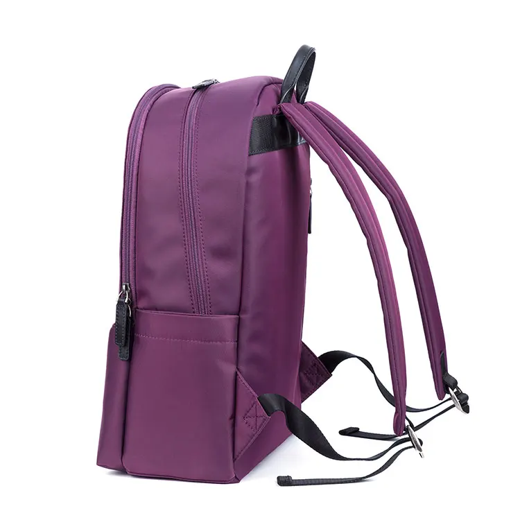 mochilas Cheap Custom promotional lightweight 900D poly waterproof girl backpack purple sports school travel fashion backpack bags women