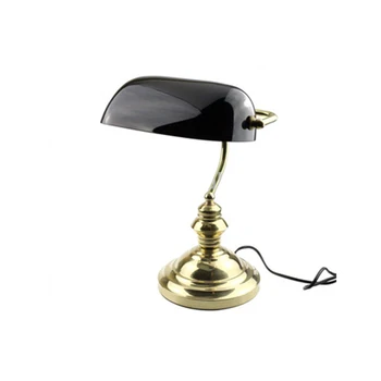 gold bankers lamp