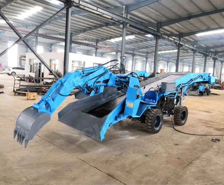 Wheeled Leather Belt Type Mucking Loading Machine Slag Scraper - Buy ...