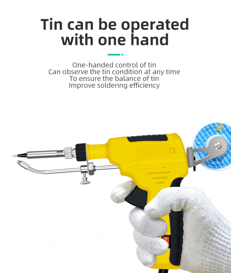 Soldering Gun Automatic Handheld Solder Iron Kit Welding Tool With