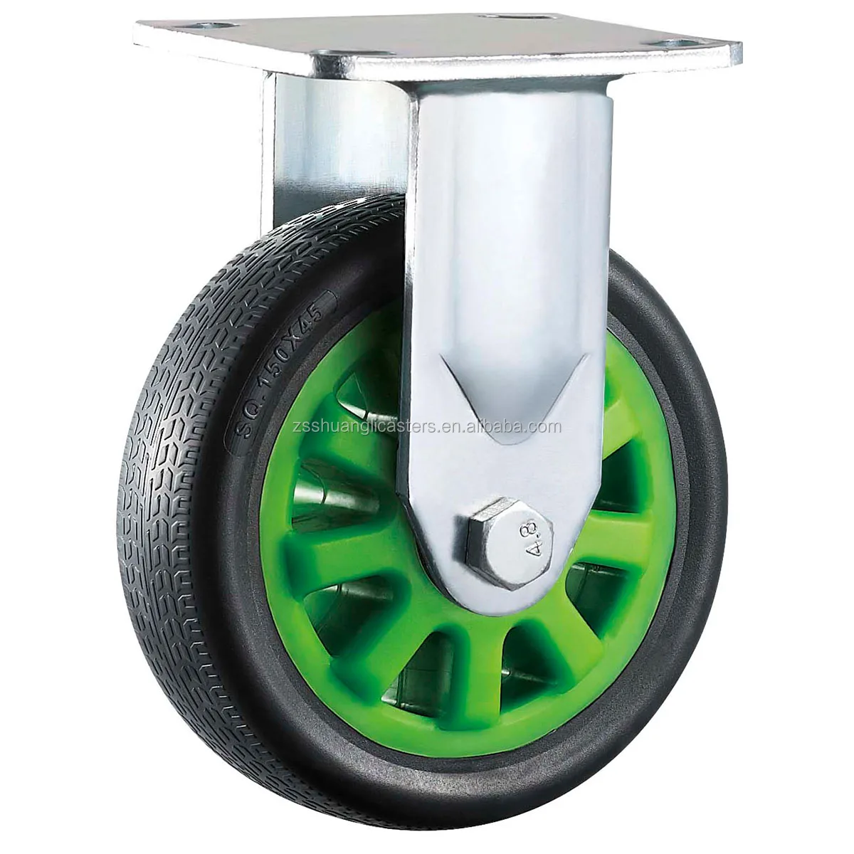 6 Inch Motorized Casters Wheels Heavy Duty 150mm Swivel Pu Workbench