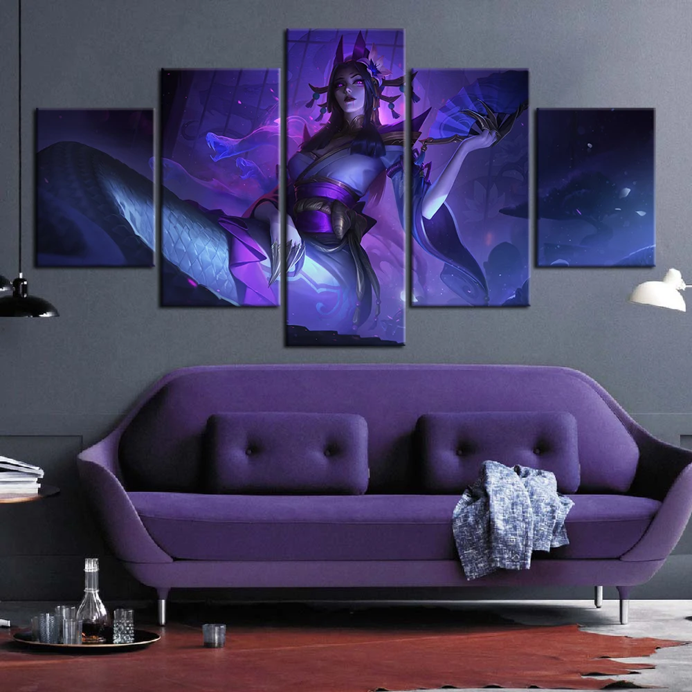 5 Pieces Video Game Poster Lol Hd Wallpaper Oil Painting On Canvas Wall Art Sofa  Background Decor Wall Stickers Gifts - Buy Lol,Oil Painting,Game Poster  Product on 