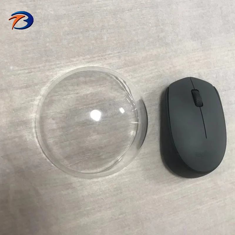 Custom half spherical glass dome lens for decoration