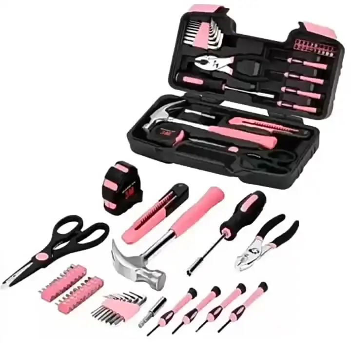 FLZOSPER 39-Piece General Household Tool Set With Portable Toolbox (Red) - View #6