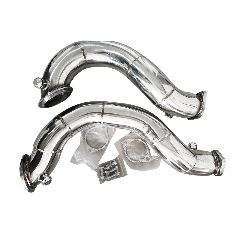 3" T304 Twin Turbo Downpipes Fit For Bmw 0710 N54 E90 E91