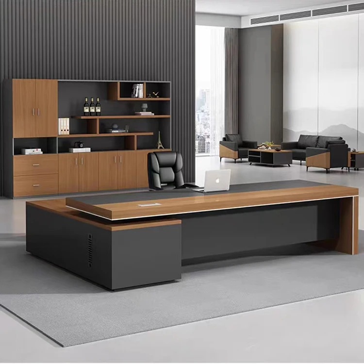 Contracted Simple Wooden Full Set Luxury Ceo Executive Office Computer ...
