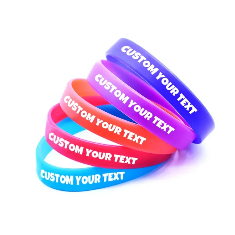 Personalized Rubber Bracelet Sport Wristband Promotional Bracelets