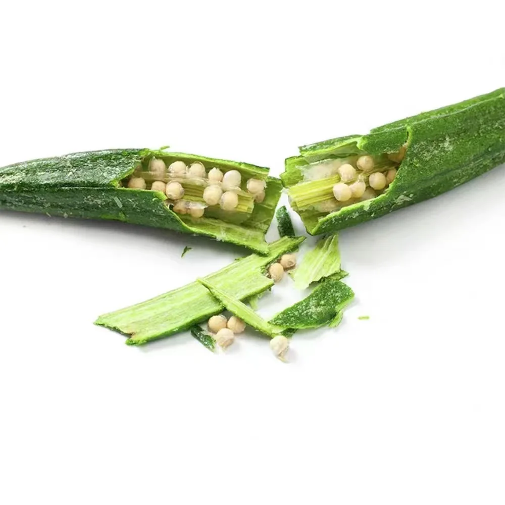 Crispy okra dried vegetables dehydrated fruit vegetable snack snacks wholesale exotic snacks